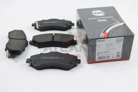 Гальмівні колодки, дискове гальмо (набір) A.B.S. A.B.S. 38418