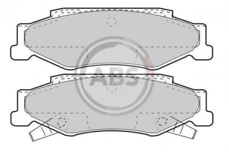 Тормозные колодки, дисковый тормоз (набор) A.B.S. 38732 (фото 1)