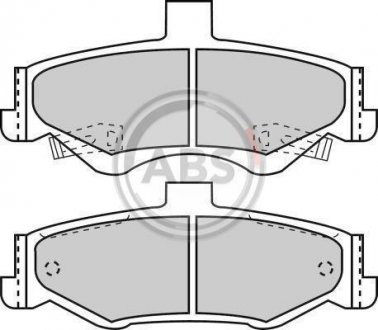 Тормозные колодки, дисковый тормоз (набор) A.B.S. 38750