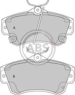 Тормозные колодки, дисковый тормоз (набор) A.B.S. 38841