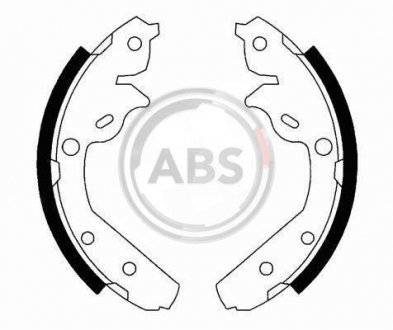 Колодки барабанні задні задні A.B.S. 40519