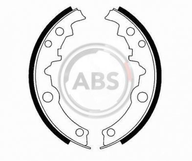 Тормозные колодки, барабанные.) A.B.S. 40553