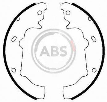 Гальмівні колодки (набір) A.B.S. 40665