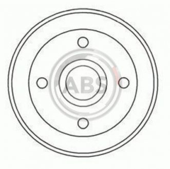 Тормозной барабан A.B.S. 5527S