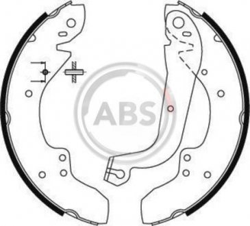 Тормозные колодки.) A.B.S. 8411