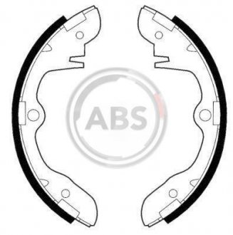 Тормозные колодки.) A.B.S. 8524