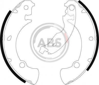 Тормозные колодки.) A.B.S. 9018