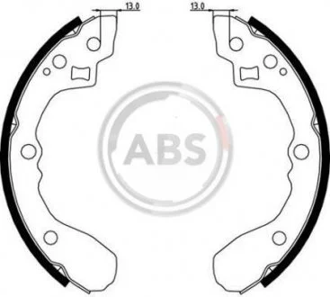 Тормозные колодки.) A.B.S. 9080