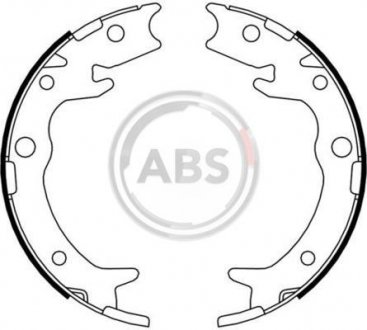 Тормозные колодки ручного тормоза A.B.S. 9180