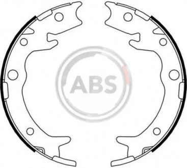 Тормозные колодки ручного тормоза A.B.S. 9180