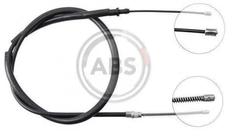 Трос ручного тормоза A.B.S. K12158