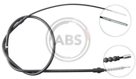 Трос ручного тормоза A.B.S. K12716