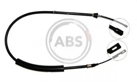 Трос ручного тормоза A.B.S. K18516