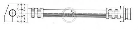 Шланг тормозной A.B.S. SL3606
