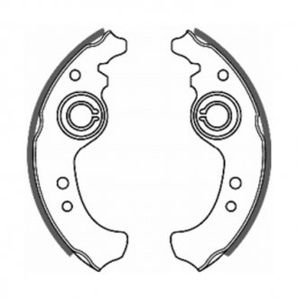 Гальмівні колодки, барабанні ABE C0F001ABE