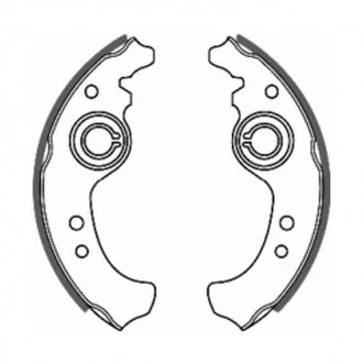 Тормозные колодки, барабанные ABE C0F001ABE