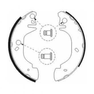 Фото тормозные колодки, барабанные ABE C0G049ABE Тормозные колодки, барабанные ABE C0G049ABE