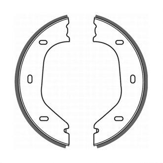 Гальмівні колодки, барабанні ABE CRB000ABE