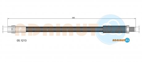 Шланг гальмівний передн. E38 ADRIAUTO 05.1213