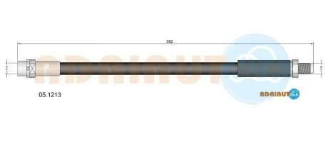 Фото шланг гальмівний передн. E38 ADRIAUTO 05.1213 Шланг гальмівний передн. E38 ADRIAUTO 05.1213