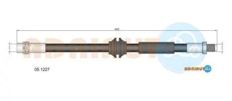 Шланг гальм. задн. MINI Cooper, Cooper S, One 06- ADRIAUTO 05.1227