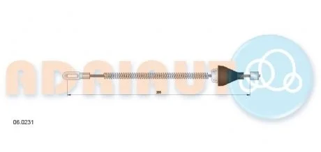 Трос ручного гальма CRUZE 09- ADRIAUTO 06.0231