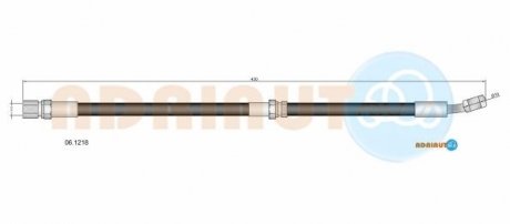 Гальмівний шланг передній правий Lacetti ADRIAUTO 06.1218