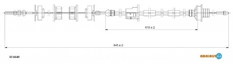 Трос сцепления ADRIAUTO 070149