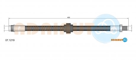 Гальм.шланг передн.ZX -97 ADRIAUTO 07.1219