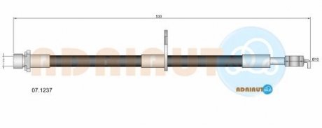 Шланг гальмівний передн. лів.C1, TOYOTA AYGO ADRIAUTO 07.1237