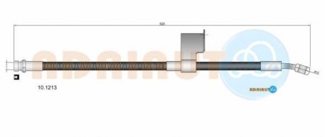 Гальмівний шланг передн.. прав. Accent 94- ADRIAUTO 10.1213 (фото 1)