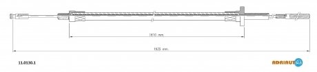 Трос сцепления ADRIAUTO 1101301 (фото 1)