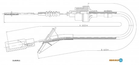 Тросик зчеплення ADRIAUTO 1101351