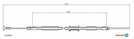 Трос стоянкових гальм задн Лів ADRIAUTO 1102541