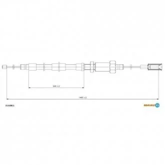 Тросик стояночного тормоза ADRIAUTO 1102801