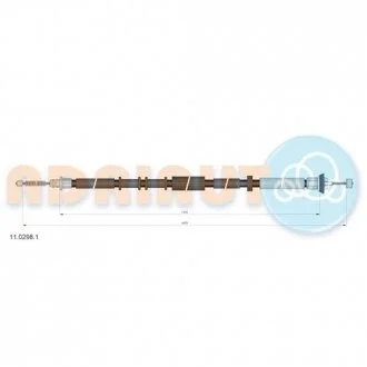 Фото тросик стояночного тормоза ADRIAUTO 1102981 Тросик стояночного тормоза ADRIAUTO 1102981