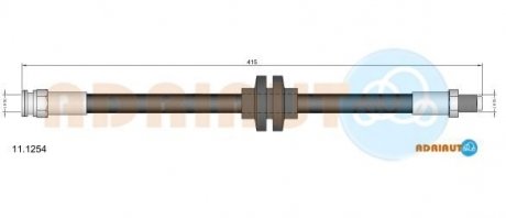 Гальм.шланг задн.CromaLANCIA Kappa,Thema ADRIAUTO 11.1254