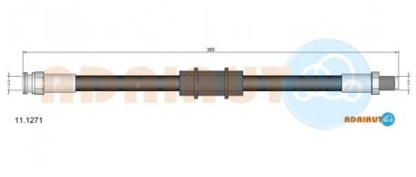 Шланг гальмівний передн. Fiorino 88- ADRIAUTO 111271