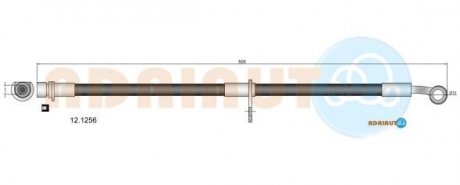 Шланг гальмівний передн.HR-V 99- ADRIAUTO 12.1256