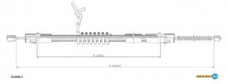 Тросик стояночного тормоза ADRIAUTO 1302051
