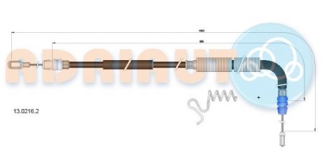 Трос ручного гальма ADRIAUTO 1302162