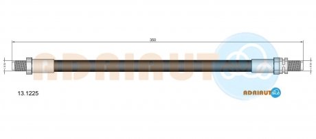Шланг гальмівний передн. Sierra 85-,Scorpio ADRIAUTO 13.1225