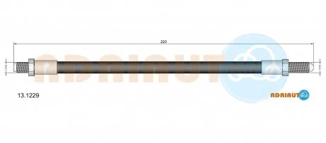 Шланг гальмівний задн. Scorpio Sierra ADRIAUTO 13.1229