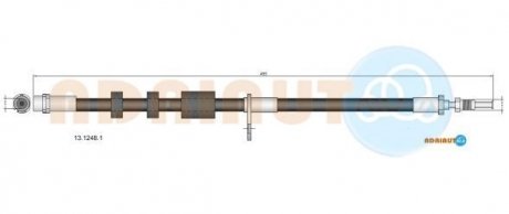 Гальмівний шланг передн.C-Max II,Focus III,Grand C-Max 10- ADRIAUTO 13.1248.1