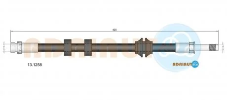 Шланг гальмівний передній Mondeo -96 ADRIAUTO 13.1258