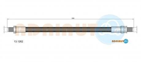 Шланг гальмівний задн. Fiesta 95- ADRIAUTO 13.1262