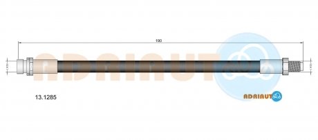 Гальмівний шланг задн. внутрішній. Focus 99- ADRIAUTO 13.1285