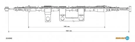Трос ручного гальма прав.626 92- ADRIAUTO 220242