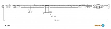 Трос ручного тормоза ADRIAUTO 220270