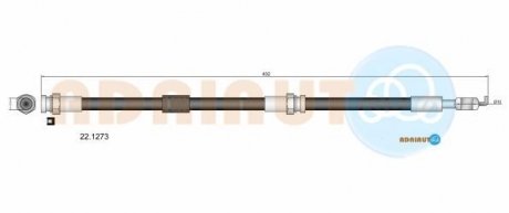 Гальмівний шланг передн. 323 VI 98-, Premacy ADRIAUTO 22.1273